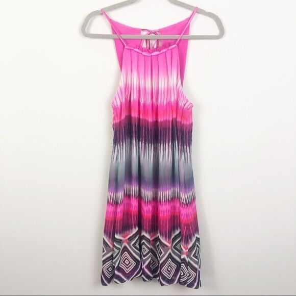 B. DARLIN | Pink Patterned Bubble Dress Size 10 - Picture 1 of 7